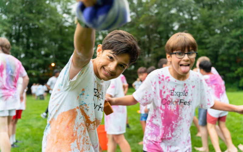 EXPLO students enjoying ColorFest