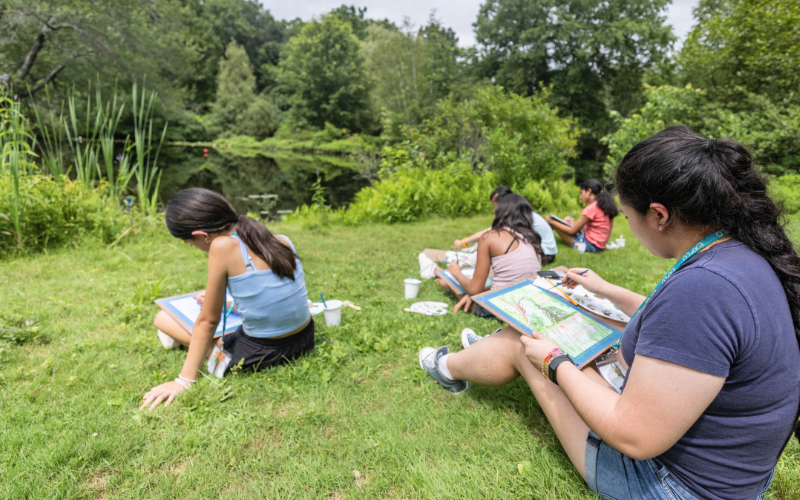 EXPLO students in the painting elective